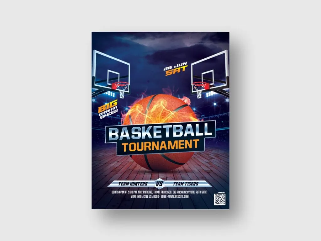 Basketball Tournament Poster Design