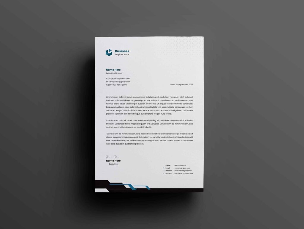 Corporate Business Letterhead Design