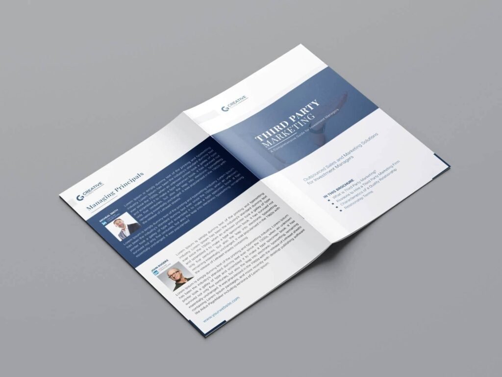Corporate Company Bi-fold Marketing Brochure