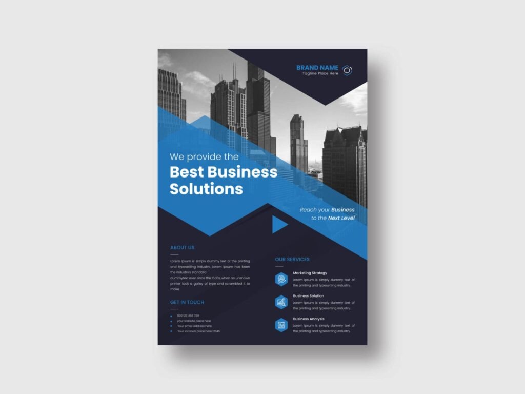Corporate company service flyer