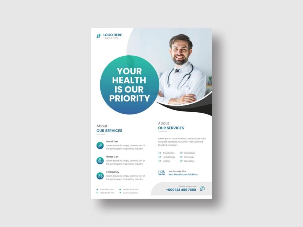 Doctor suggestion marketing flyer