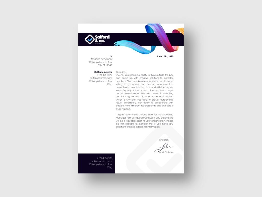 Painting Companies Letterhead Design