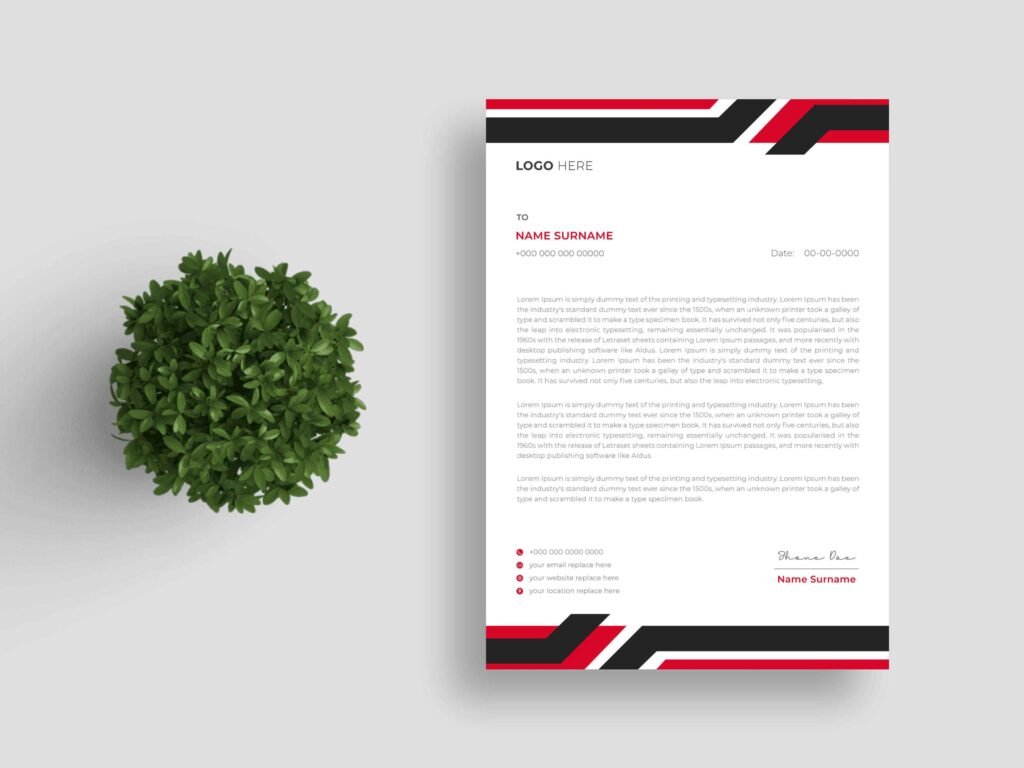 Painting Company Letterhead Design