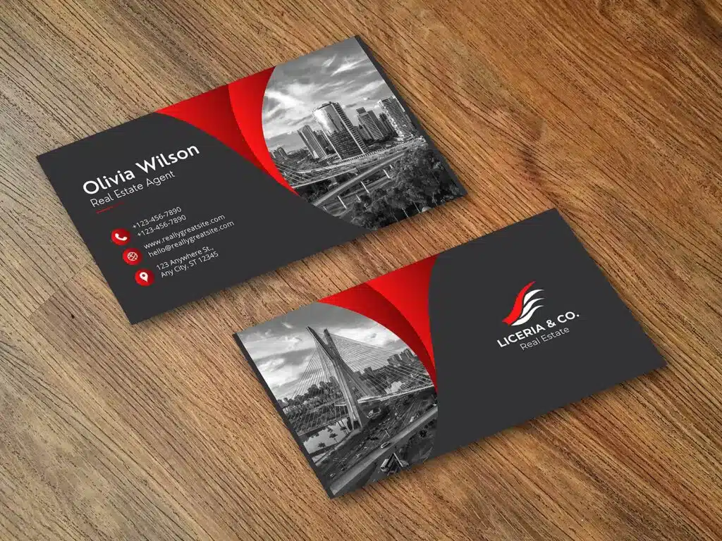 Real Estate Agent Business Card