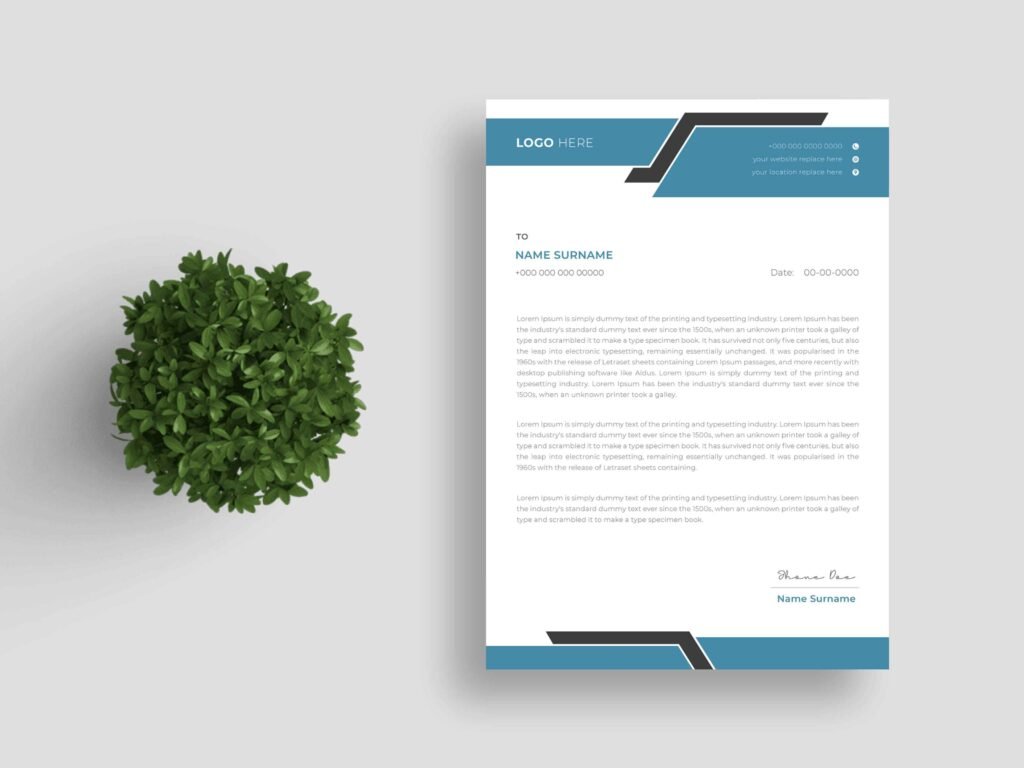 Real Estate Company Letterhead Design