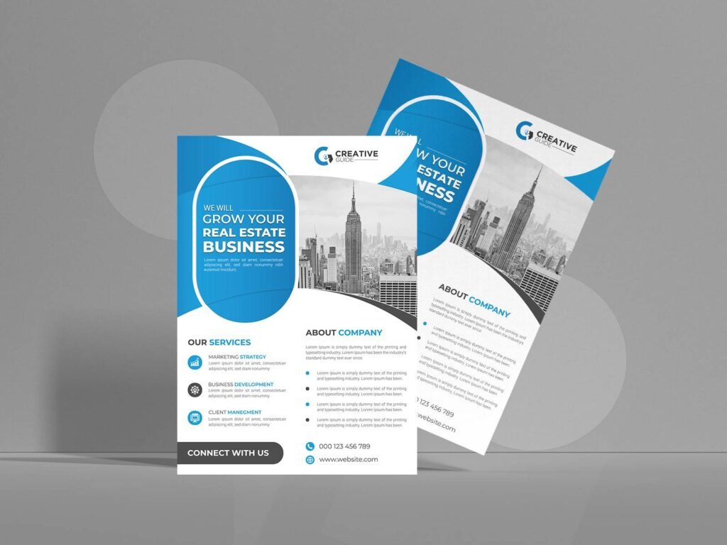 Real Estate Development Company Marketing Flyer