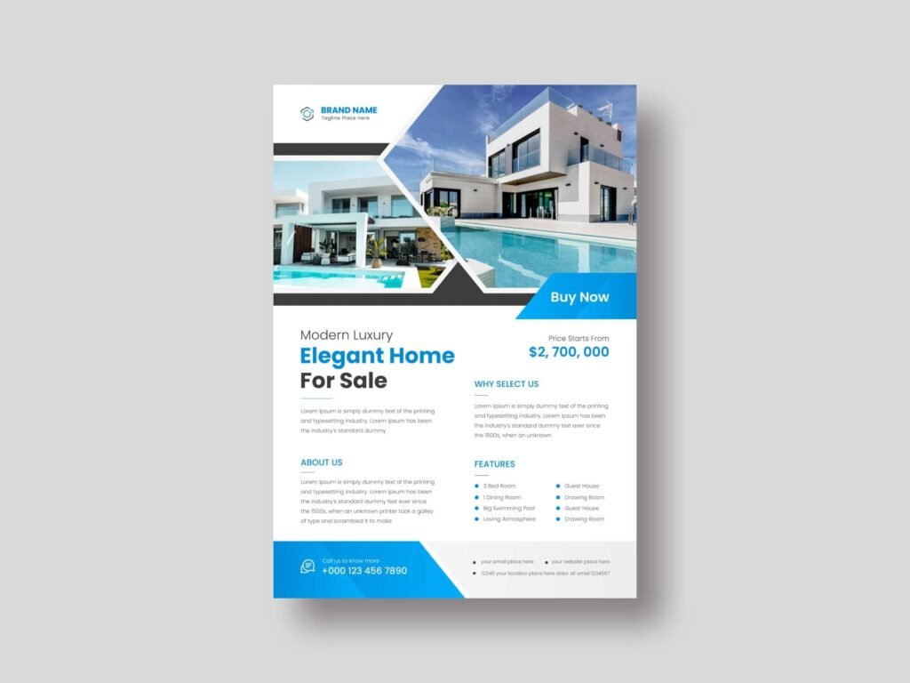 Real Estate Development Firm Marketing Flyer