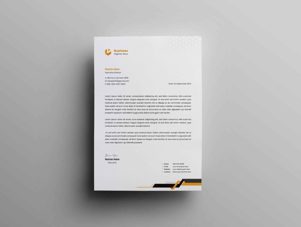 Real Estate LLC Letterhead Design