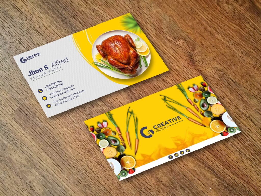 Restaurent Sheff Business Card