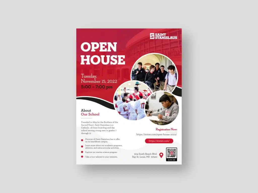School Flyer Design - SAINT STANISLAUS
