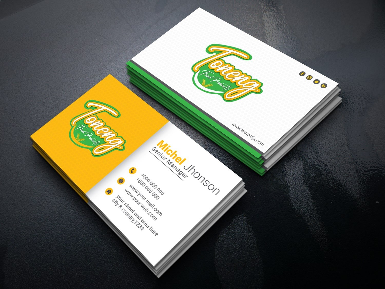 Toneng Food Products Company Identity Card