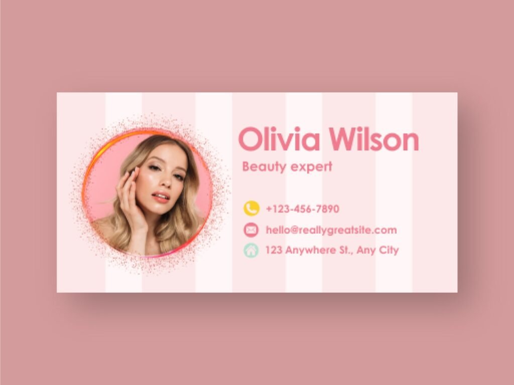 Beauty Expert email signature design