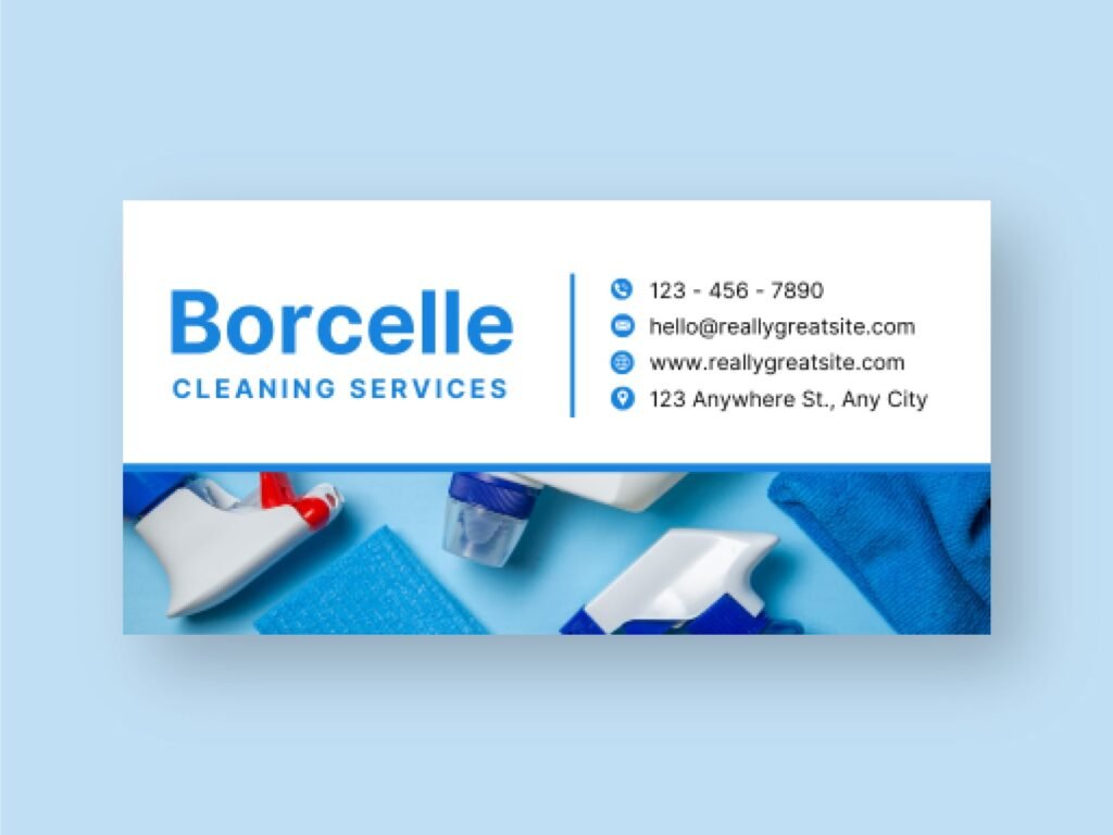 Cleaning Services Company HTML Email Signature Design