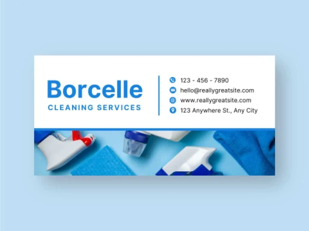 Cleaning Services Company HTML Email Signature Design