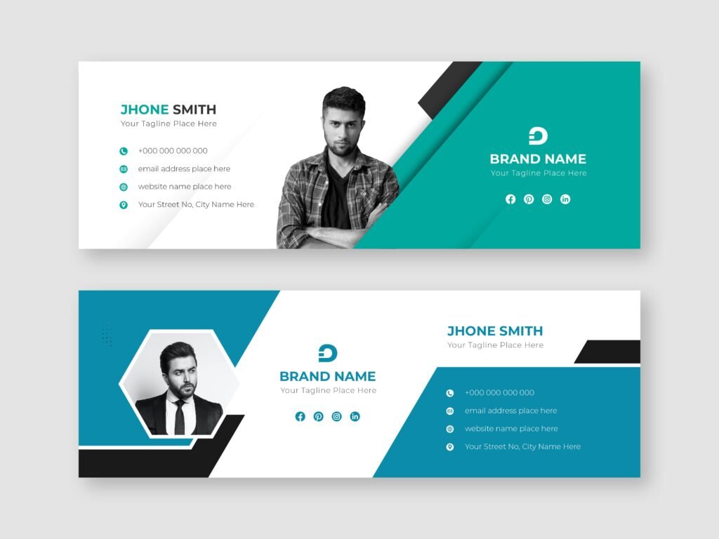 Corporate email signature design