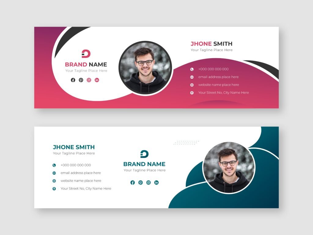 Creative Email Signature Template Design