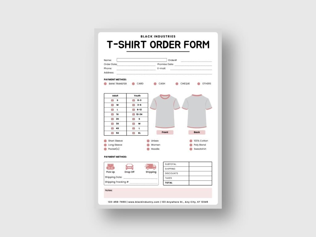 E-commerce & Online Retails Company Invoice Design