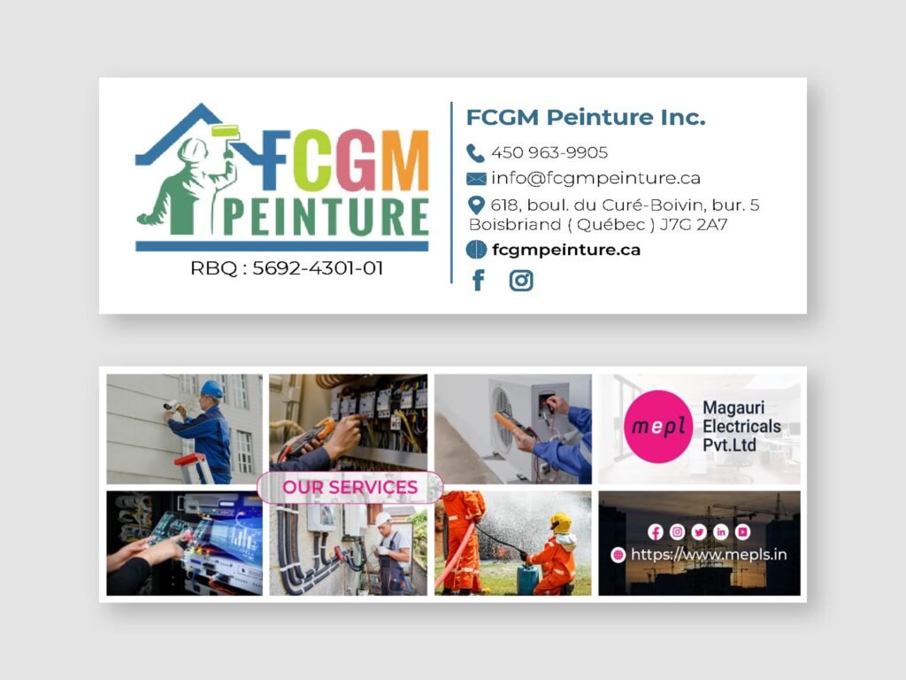 FCGM Peinture Inc. Company Email signature