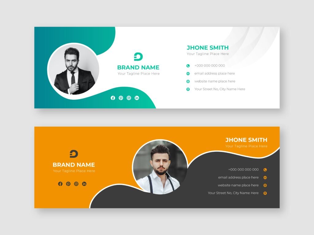HTML email signature design
