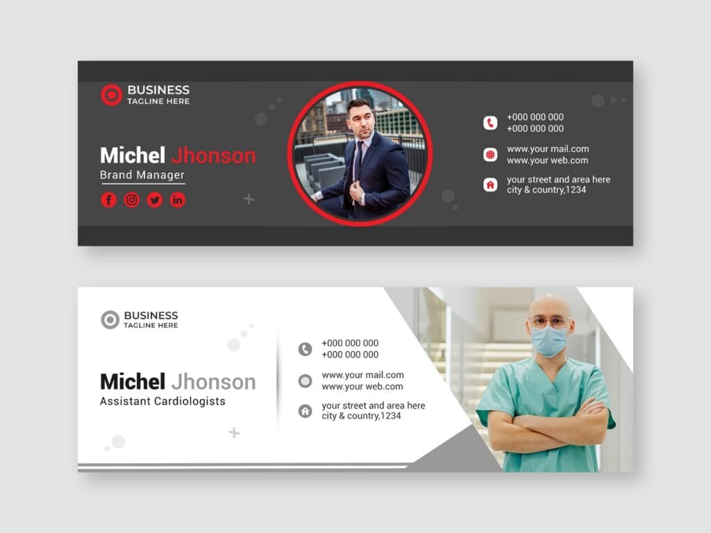 Professional doctore html email signature design