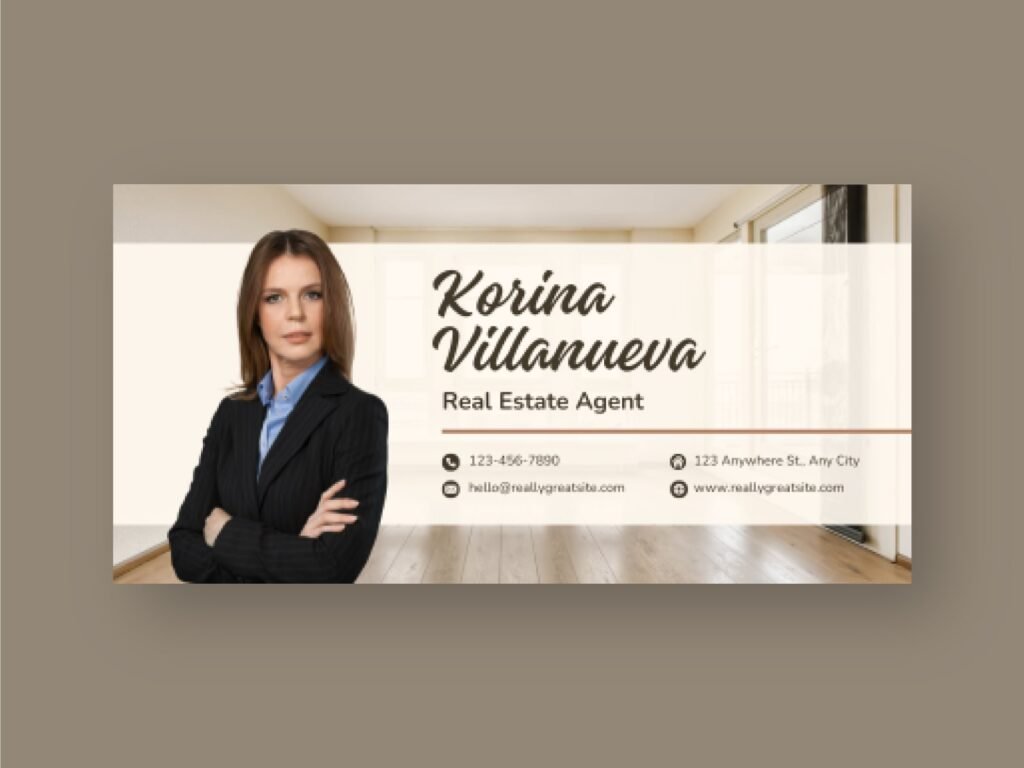Real Estate Agent email signature design