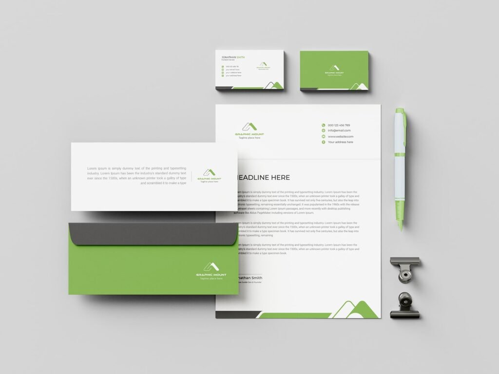 Real Estate Company Branding Stationery Design