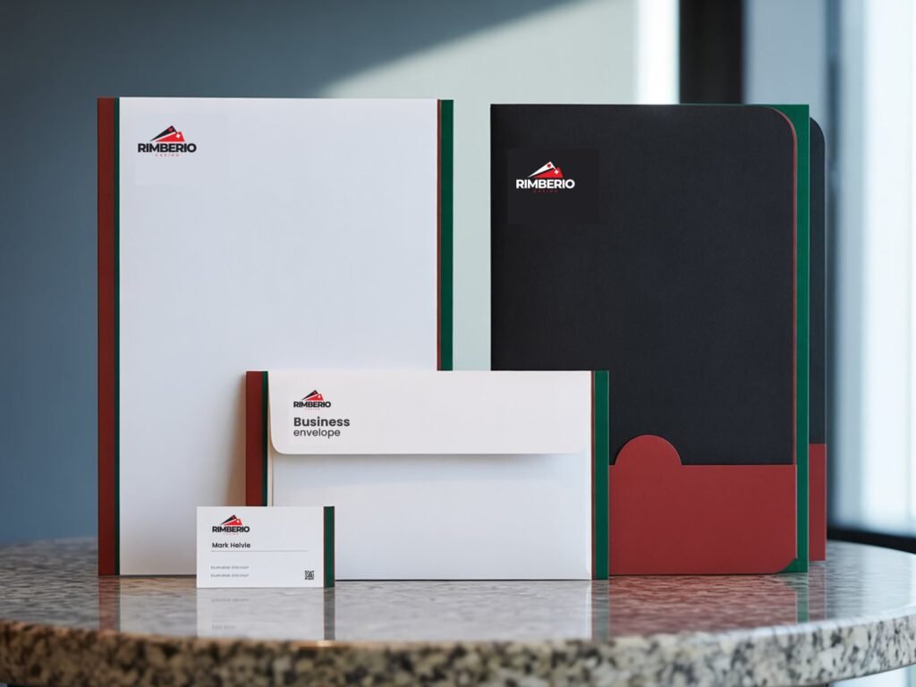 Rimberio Casino Company Stationery Design