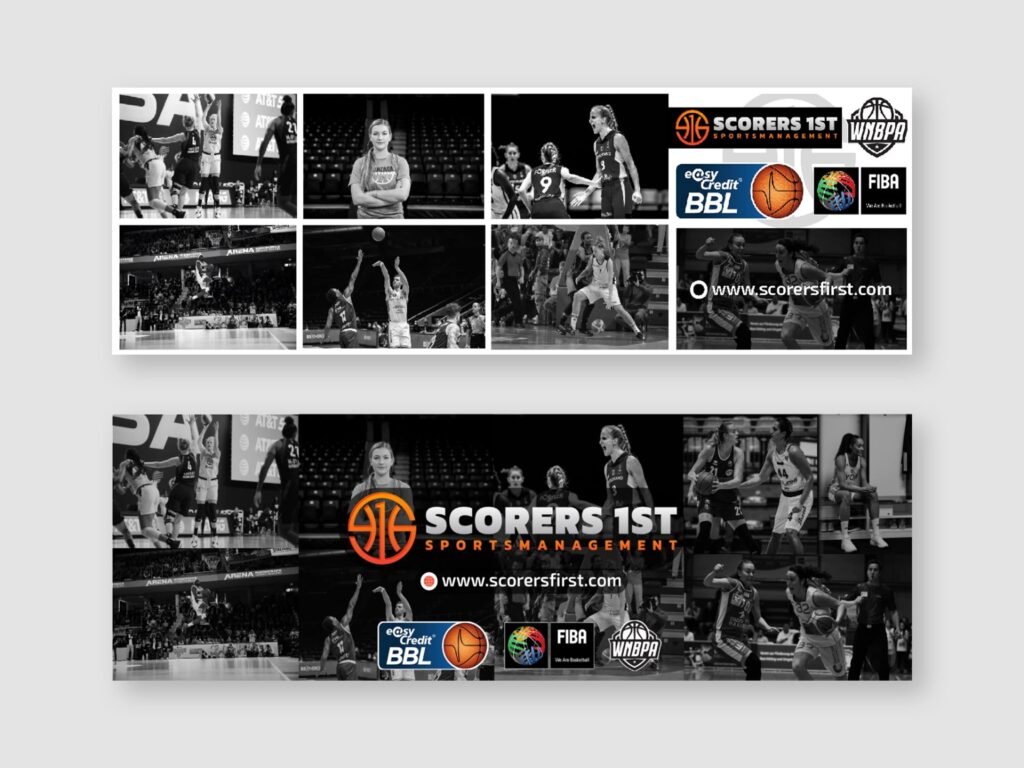 Scorers 1st basket ball sportsmanegement company email signature design