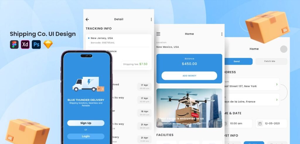 Shipping or Transportation Company Website Design