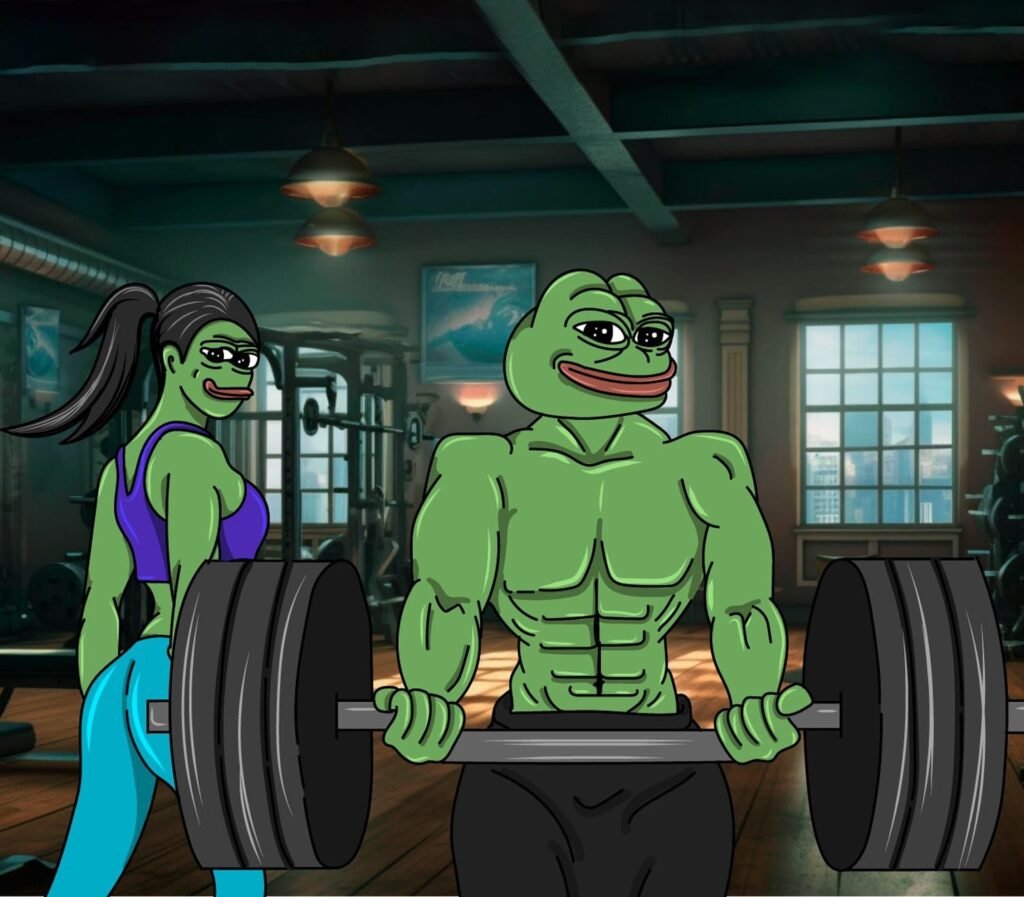 boy and girl in gym meme art