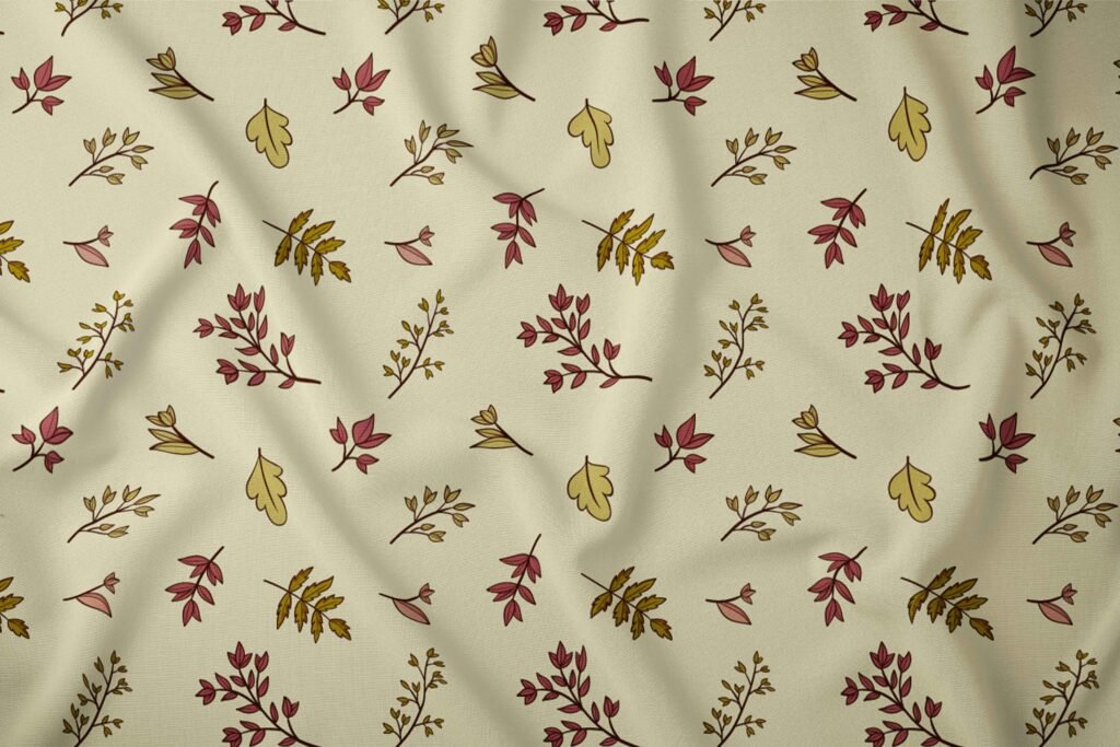 Autumn Floral Leaves Pattern Design