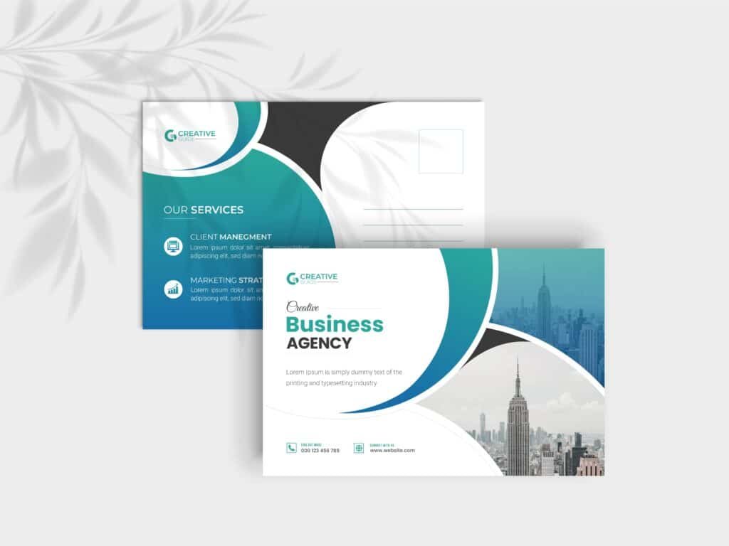 Creative Agency Business Post Card Design