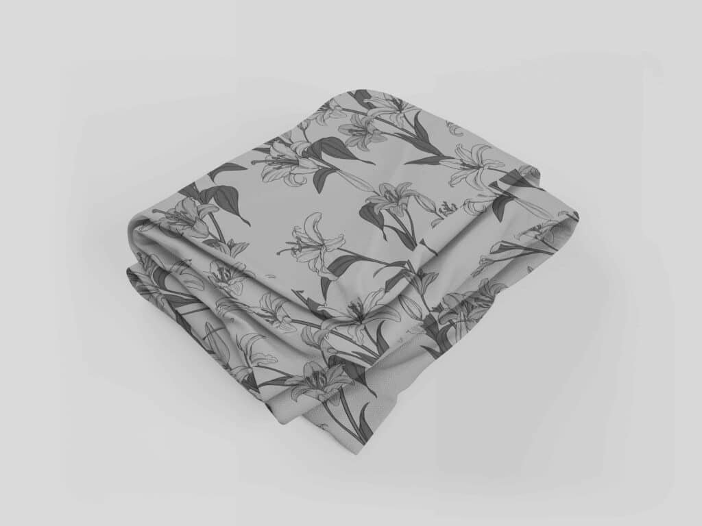 Floral quilt-lineart pattern design