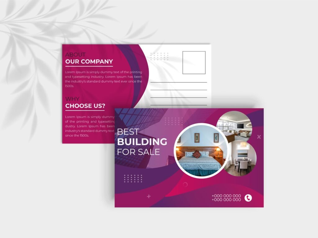 HOME DECORATION POSTCARDS DESIGN