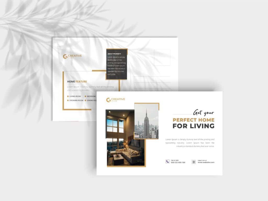 Home For Sale Business Post Card Design