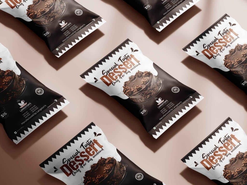 Langstone Dessert Package Design
