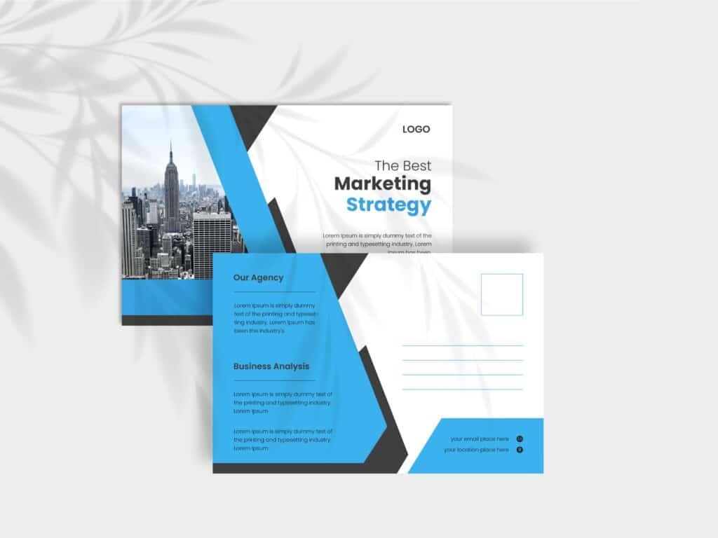 Marketing Company Post Card Design
