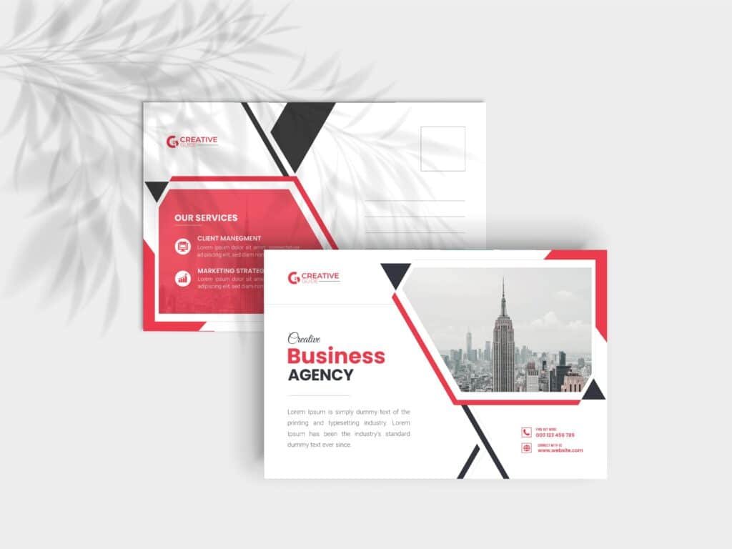 Professional Corporate Business Postcard Design