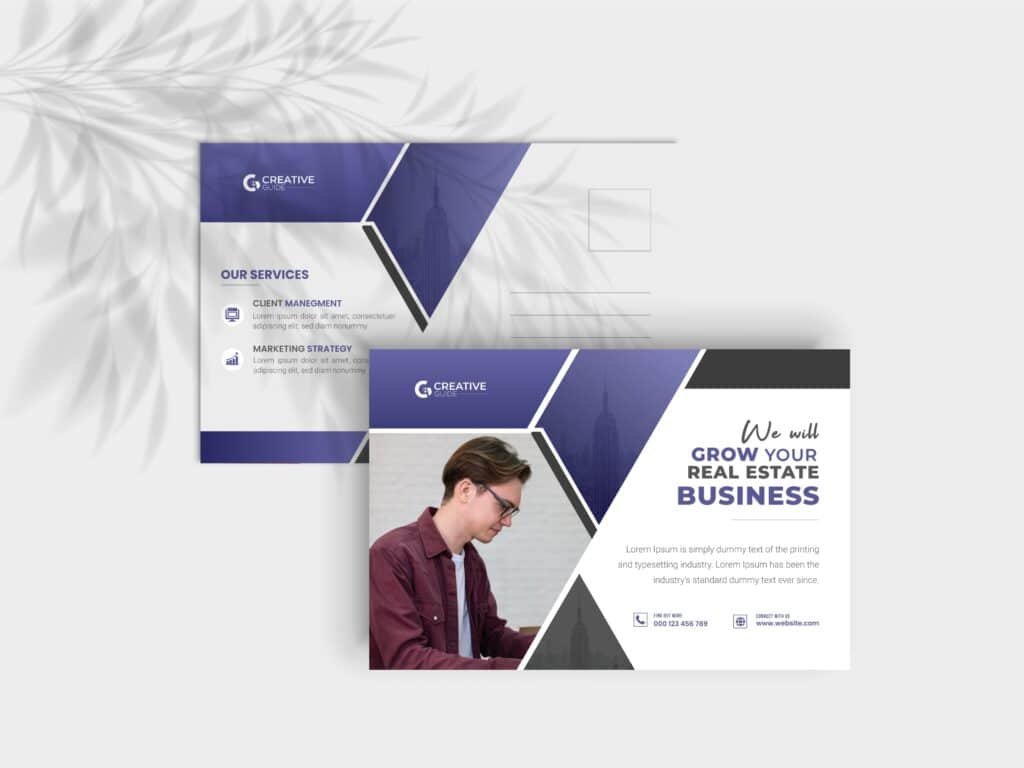 Real Estate Business Post Card Design