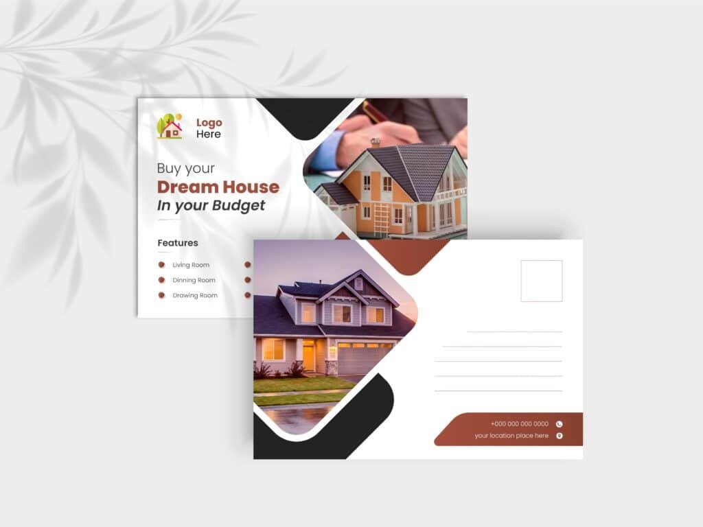 Real Estate Development Company Post Card Design