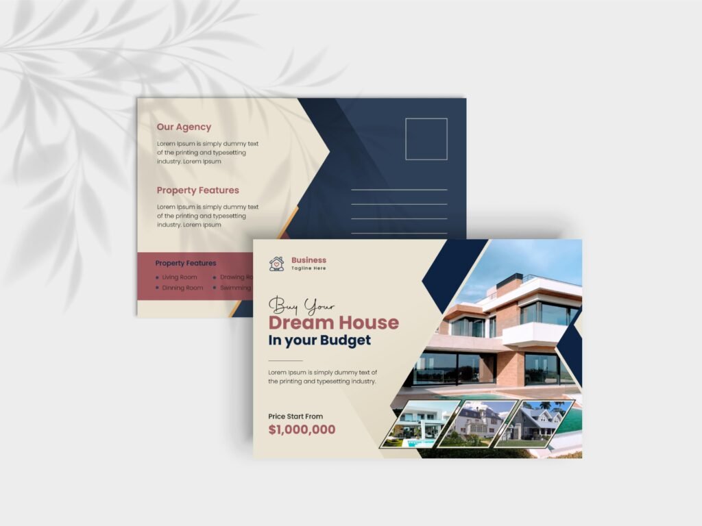 Real Estate Post Card Design
