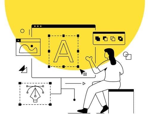 Yellow and Black Illustrated - The Best Agency for Graphic Design services