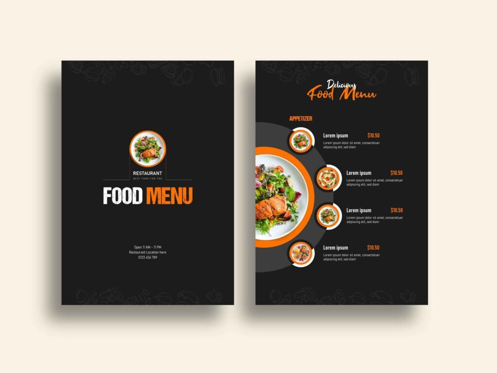 Chanako Indian Restaurant Menu Design